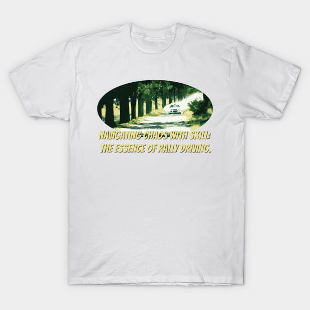 Navigating chaos with skill: the essence of rally driving. T-Shirt by Teesagor